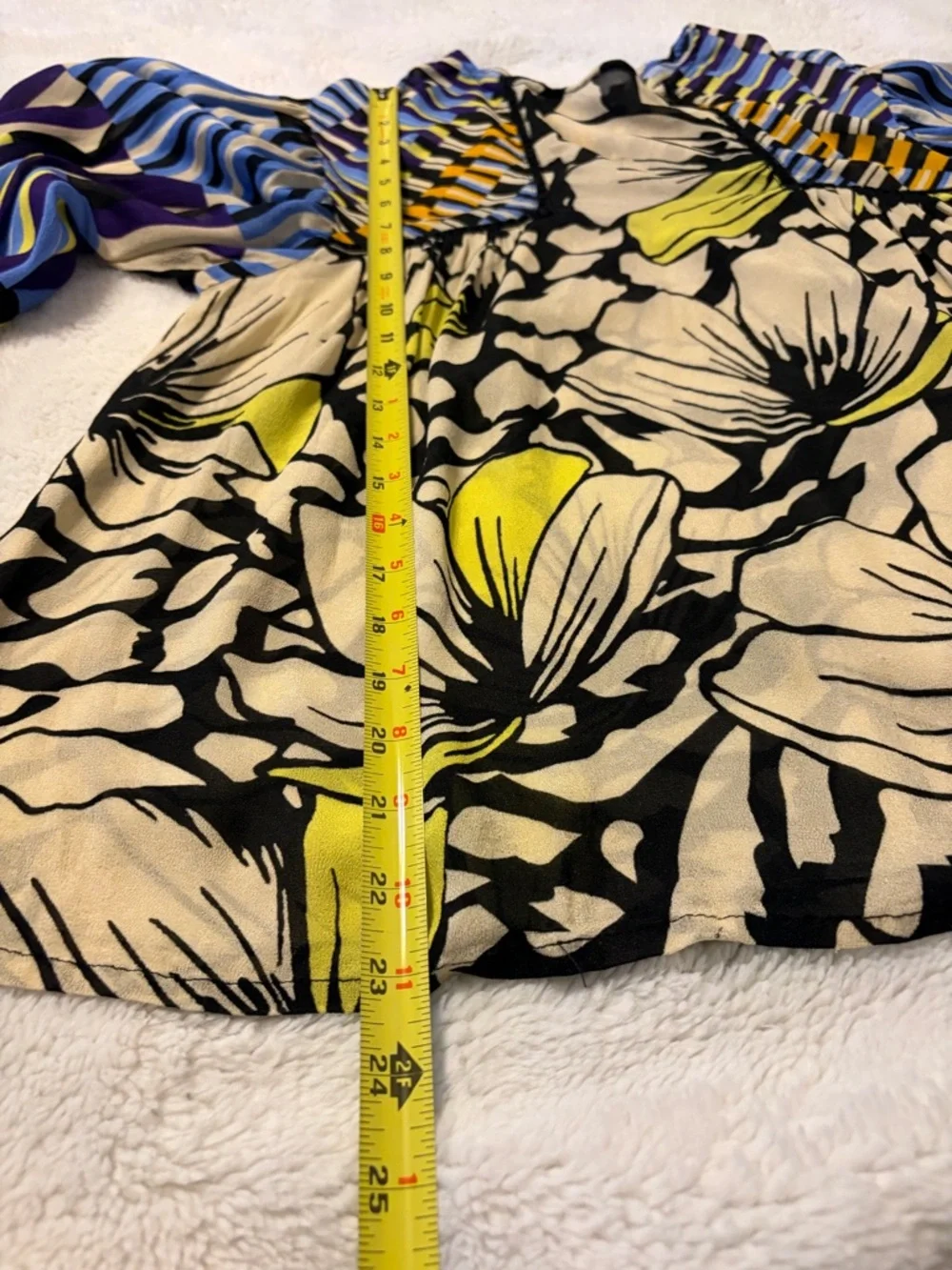 Anthropologie Blank London womens M Multi Miranda Peasant Floral - Picture 5 of 6